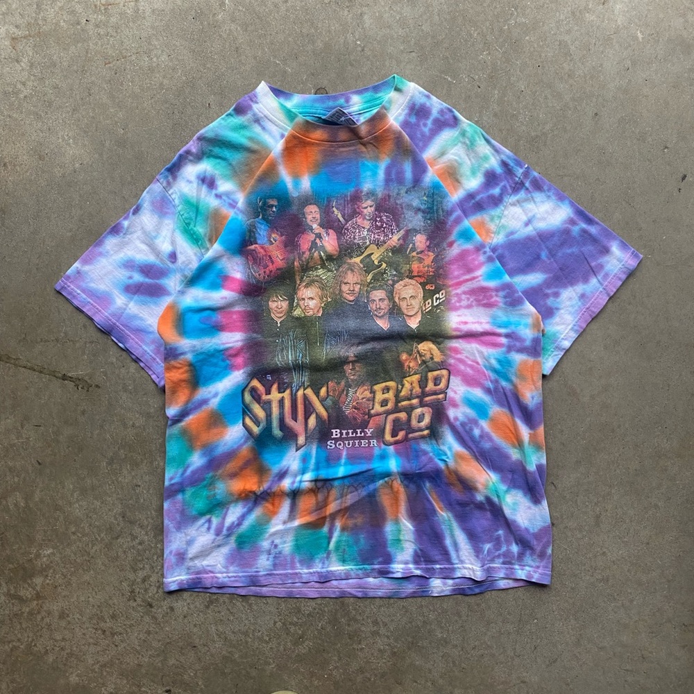 2001 Styx World Tour Tiedye Graphic